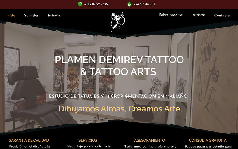 Portada salón de tatuajes